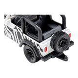 Siku legetøjsbil jeep wrangler safari hvid sort - modelbil.