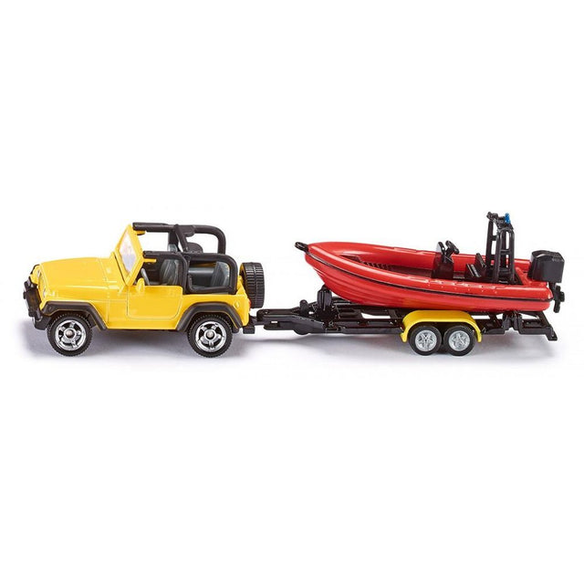 Siku 1658 jeep med båd