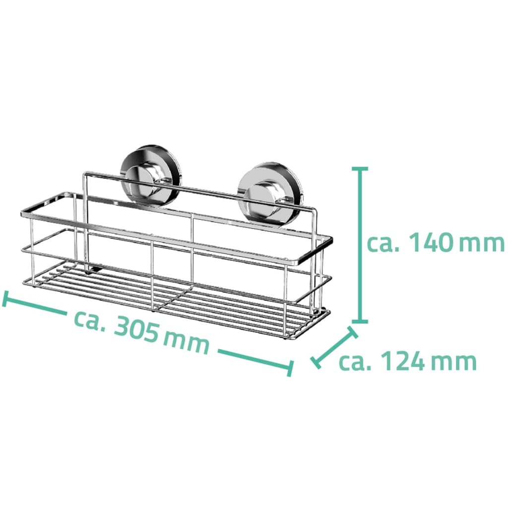 Ridder Shower Square 30.5x12.4x14 cm Chrome 12010200