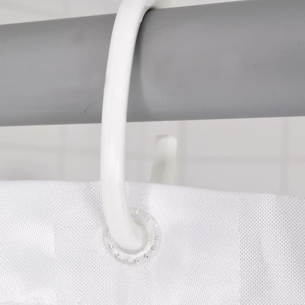 Ridder bruseforhæng Satin White 180x200 cm