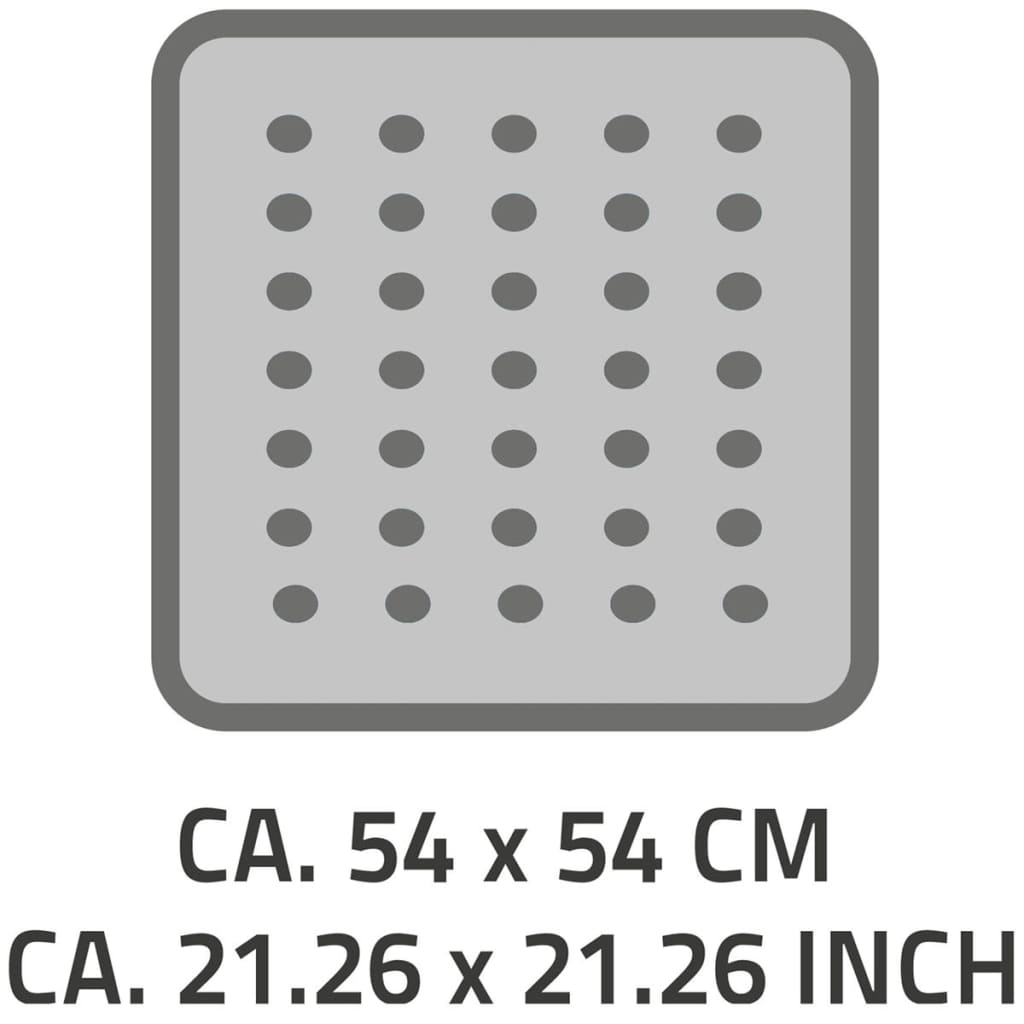Ridder Shower Mat Anti-Slip Playa 54x54 cm hvid 68401