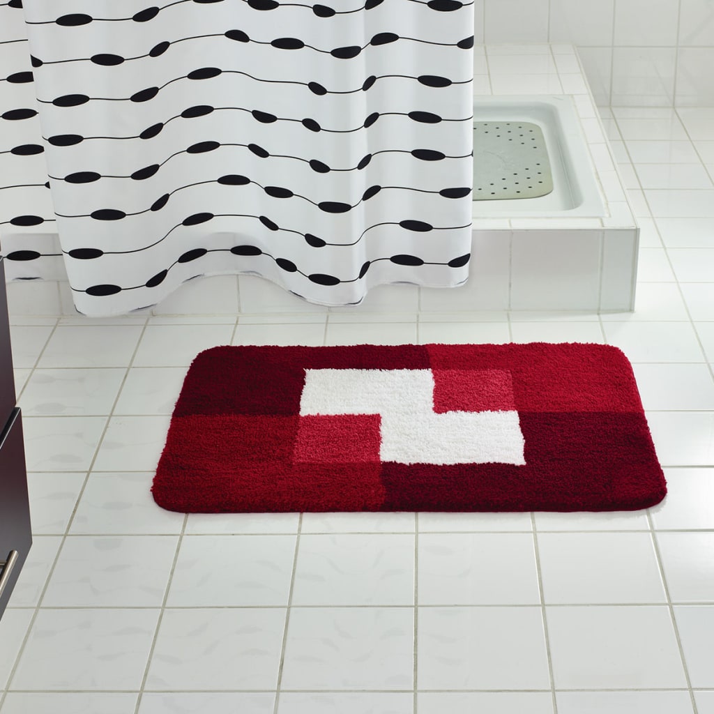 Ridder badeværelse Matmønter 60x90 cm rød 7103306