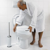 Ridder toiletstol med låg 150 kg hvid A0071001