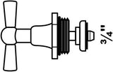 Kirchhoff vippeoverdel, blank, 3 4 - 986163355