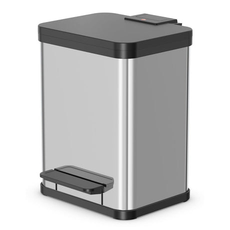 Hailo öko duo plus m affaldsspand - affaldsudskiller - 2 x 9 l - rustfrit stål