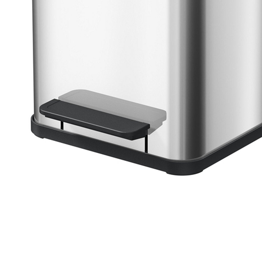 Hailo öko duo plus m affaldsspand - affaldsudskiller - 2 x 9 l - rustfrit stål