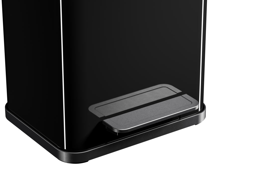 Hailo 0622-260 öko duo plus m pedalspand 2x 9l sølv sort