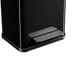 Hailo 0622-260 öko duo plus m pedalspand 2x 9l sølv sort