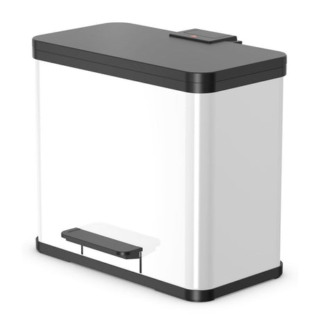 Hailo 0630-230 OKO Duo Plus L Pedal Bucket 17+9L White Black