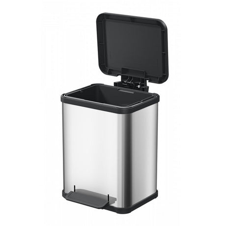 Hailo 0619-200 öko uno plus m pedalspand 17l rustfrit stål