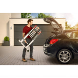 Hailo t80 aluminium teleskopstige 11 trin + stabiliseringsstang 103-322 cm