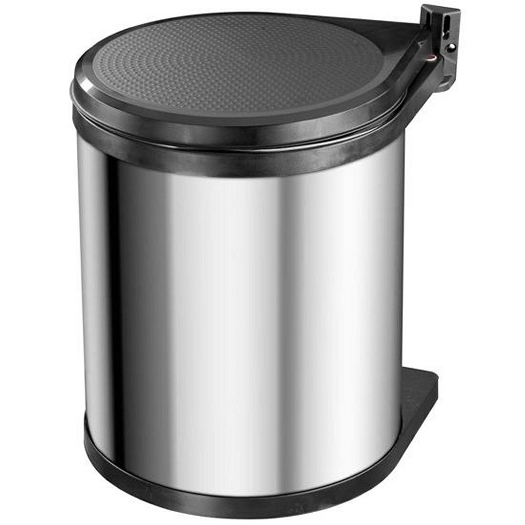 Hailo 3555-101 Compact-Box M Recycle Bin 15L Silver Black