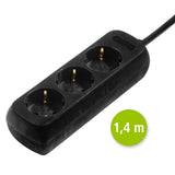 Hama strømskinne 3x sort pr. 10 stk