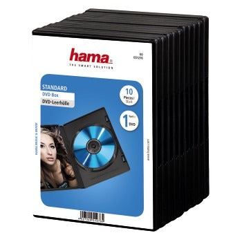 Hama DVD boks sort 10 stk