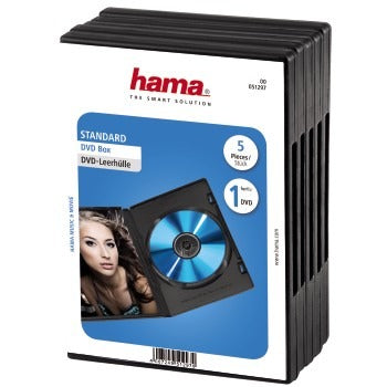 Hama DVD-boks sort 5-pak