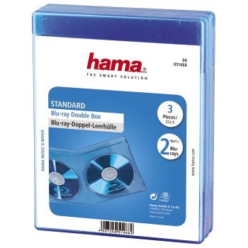 Hama bluray dobbeltboks 3 pak blå