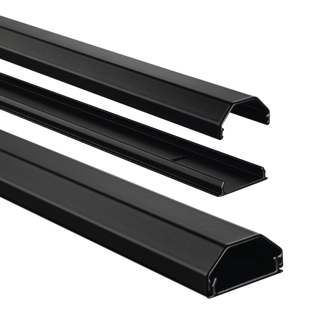 Hama alu kabelkanal kantet 110 3,3 1,7 cm sort