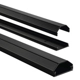 Hama alu kabelkanal kantet 110 3,3 1,7 cm sort