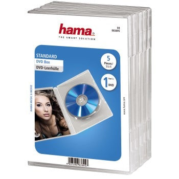 Hama DVD-boks gennemsigtig 5-pak