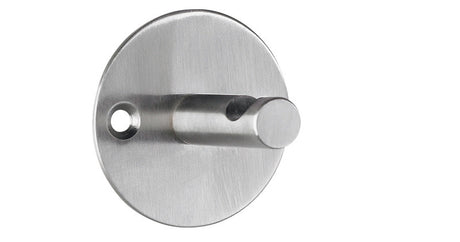 Alco al-2847 væggarderobe sølv 1 knage inkl. monteringsmateriale