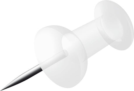 Alco al-663-22 pushpins æske med 100 stykker gennemsigtig