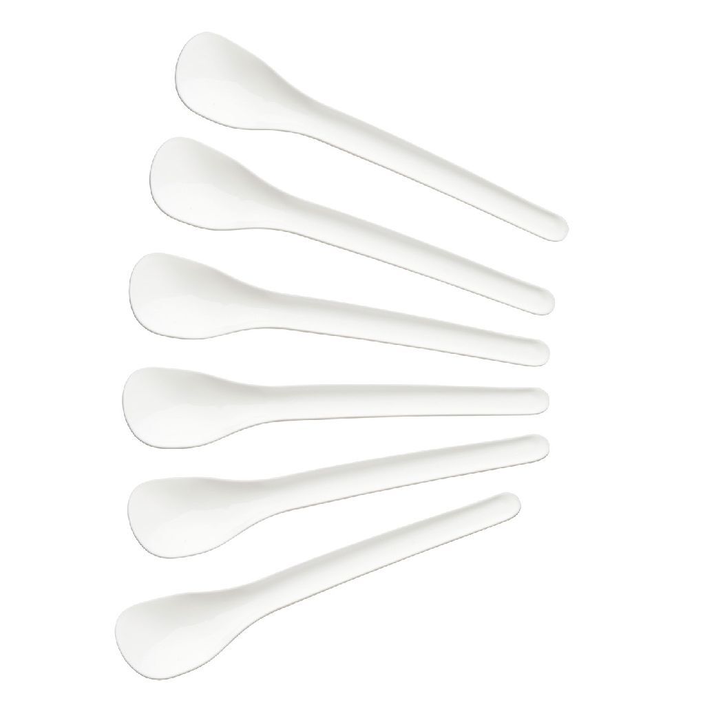 Fackelmann æggeskeer 14 cm 6 stk hvid