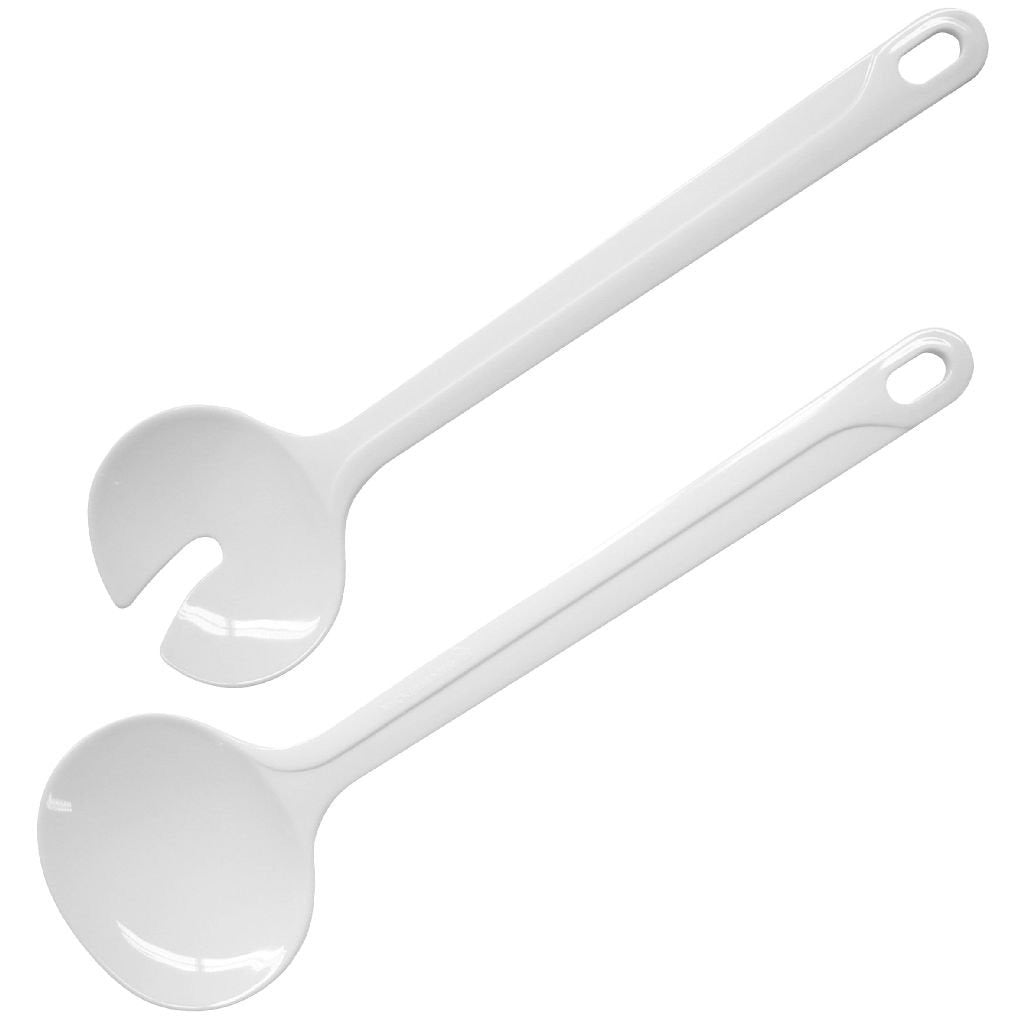 Fackelmann basis salatsæt 26 cm hvid san plastik 2 stk