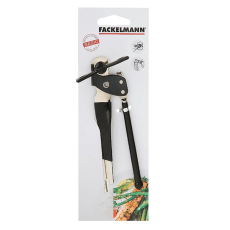 Fackelmann basic dåse- og flaskeåbner 15 cm sølv sort