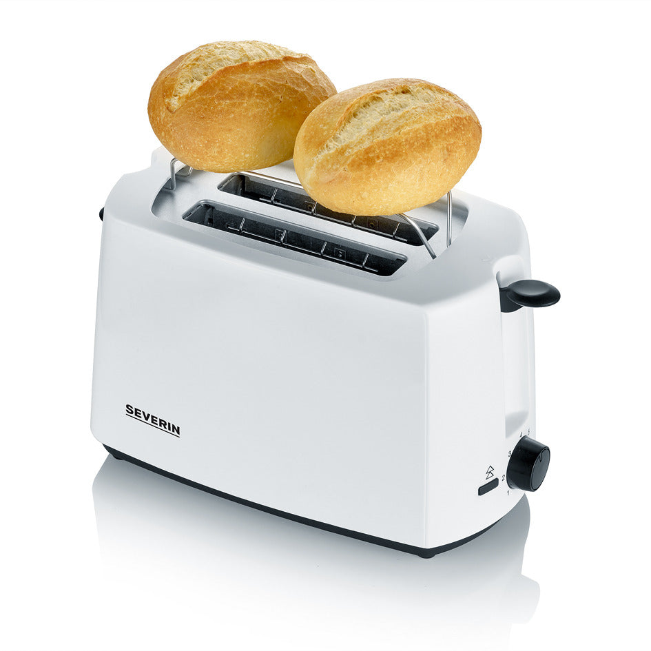 Severin brødrister med krummebakke 700w hvid