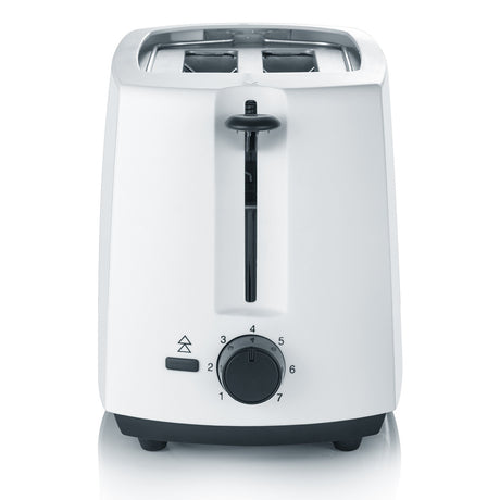 Severin brødrister med krummebakke 700w hvid