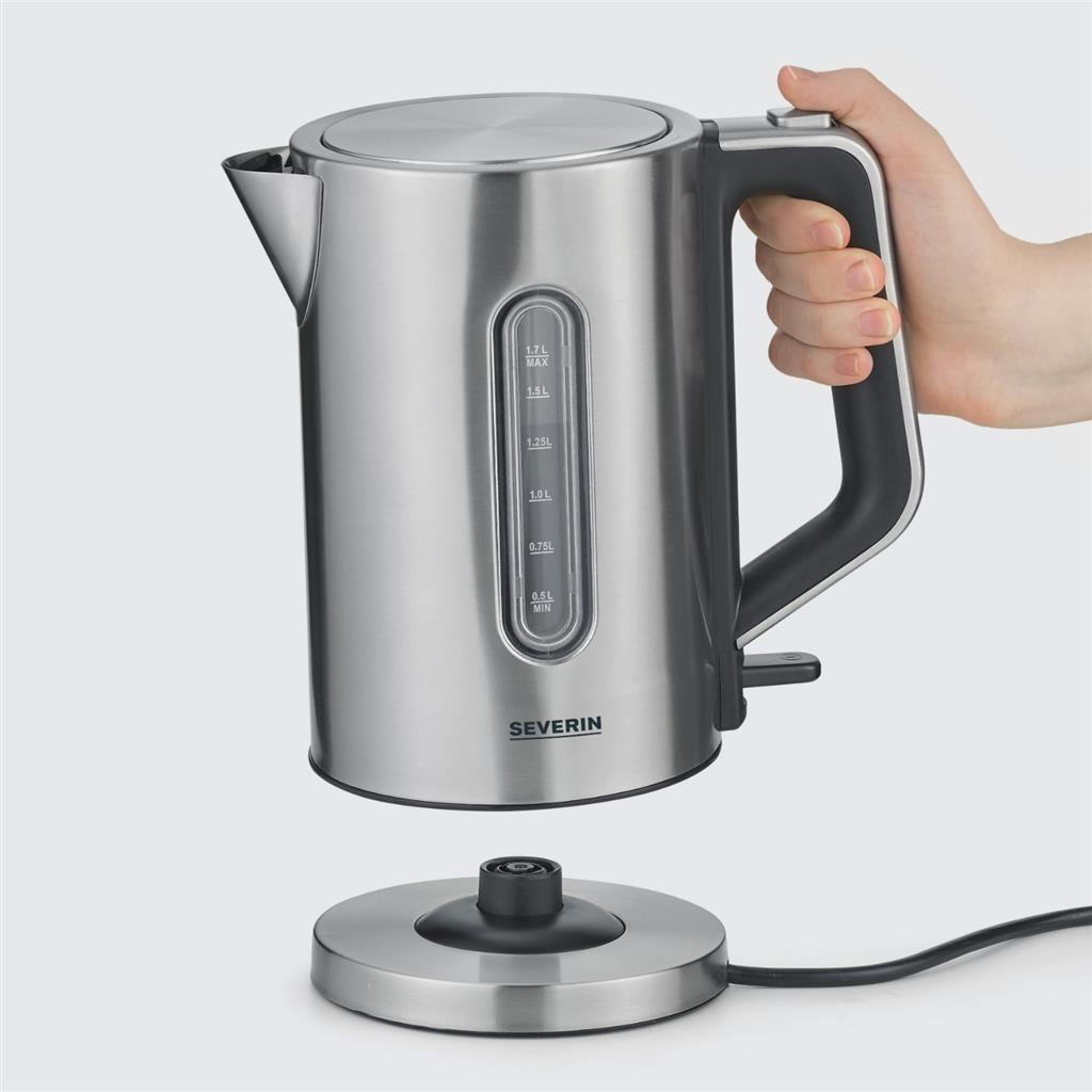 Severin wk3402 elkedel 1,7l 2400w rustfrit stål