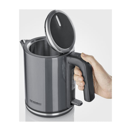 Severin elkedel rustfrit stål grå 1l 2400w