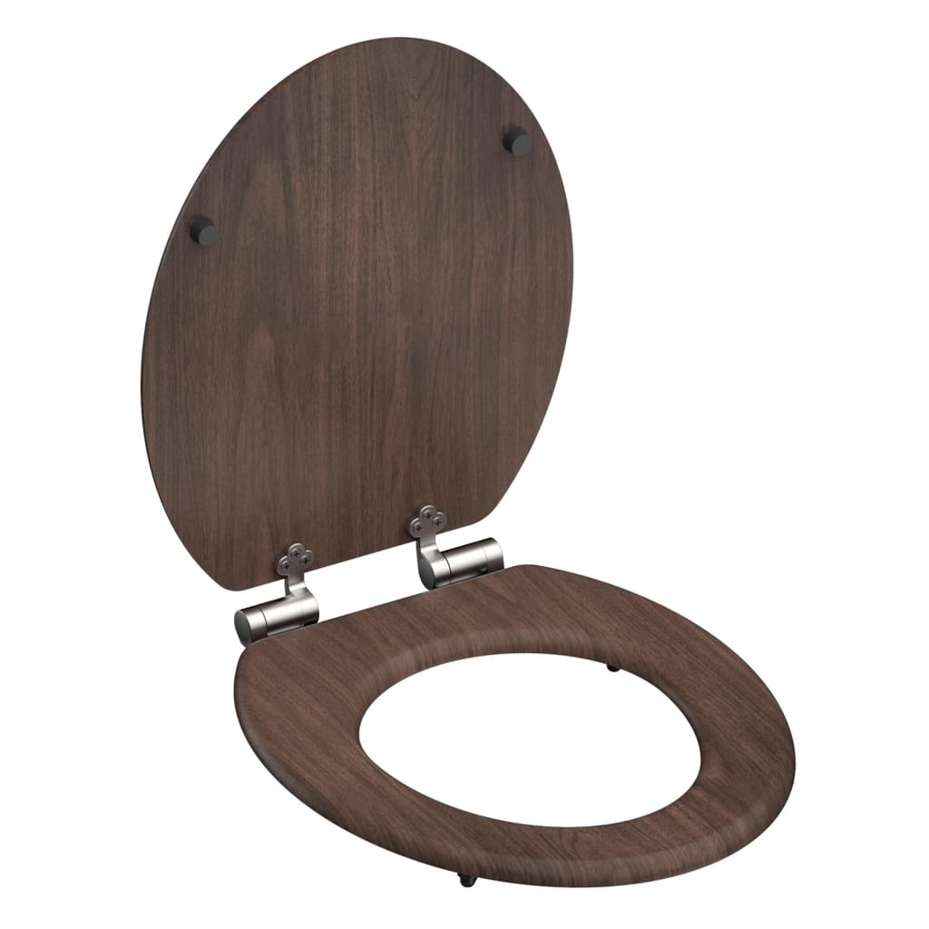 Schütete Schüte toiletstol Soft-Close Dark Wood MDF
