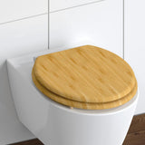 Schüte Schüte toiletstol med blød tæt naturlig bambus