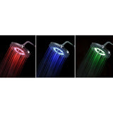 Schütete Schüte Rain Shower Set med LED-belysning Galaxis Chrome-farvet