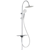 Schütete Schüte Rain Shower Set med Plateau Aquastar Chrome-farvet Anthacite