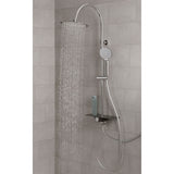 Schütete Schüte Rain Shower Set med Plateau Aquastar Chrome-farvet Anthacite