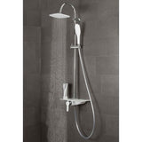 Schüte Rain Shower Set med Mixer Tap og Plateau Waterway Chrome-White