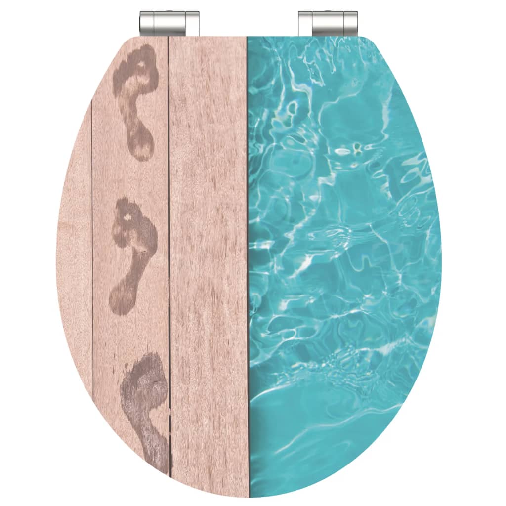 Schüte schüte toiletglas med blød tæt pole side MDF højglans