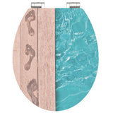 Schüte schüte toiletglas med blød tæt pole side MDF højglans