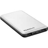 Enzo Varta powerbank 10.000ma sølv + LED indikation USB og USB-C - 3509010