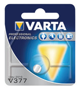 Varta v377 knapcelle batteri sølv