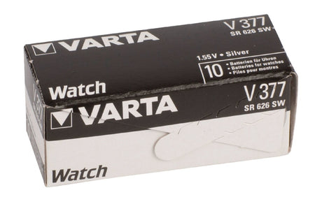 Varta v377 knapcelle batteri sølv
