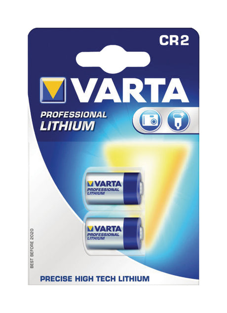 Varta cr2-2 lithium fotobatteri 3v 920mah 2-blister