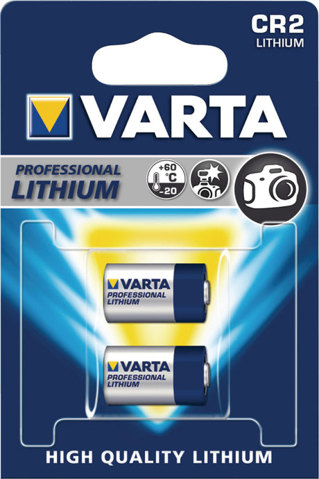 Varta cr2-2 lithium fotobatteri 3v 920mah 2-blister