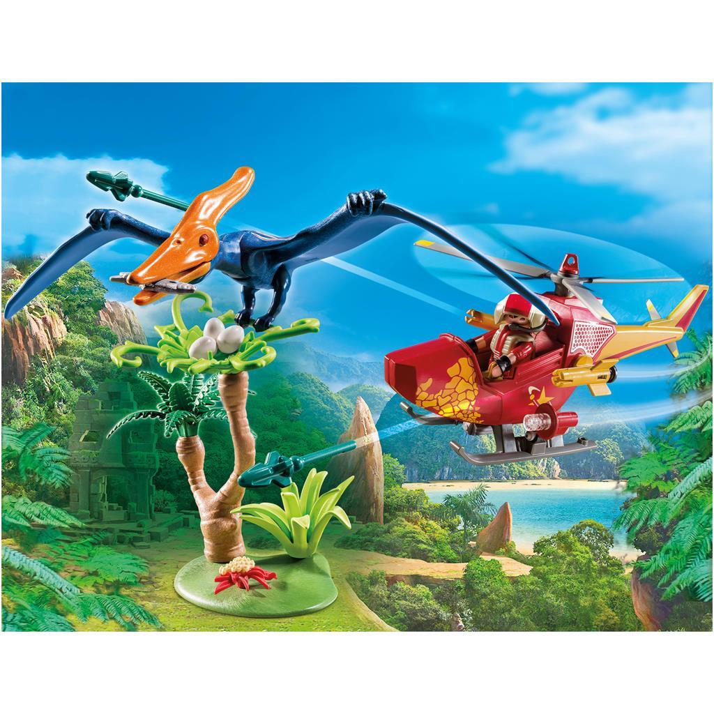 Playmobil 9430 opdagelsesrejsende helikopter med pteranodon