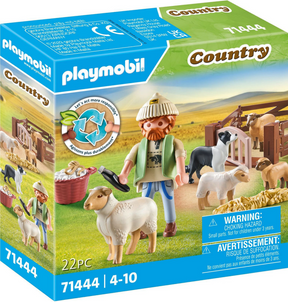 Playmobil land ung hyrde med får - 71444