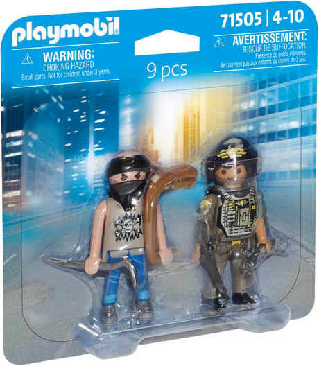 Playmobil 71505 Duopacks Tactical Police Unit and Bandit