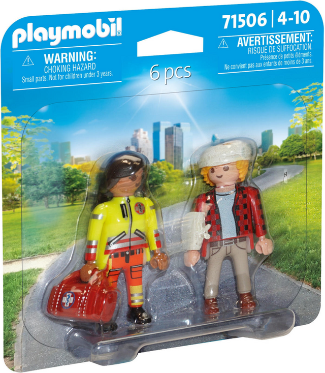 Playmobil duopacks paramediciner med patient - 71506