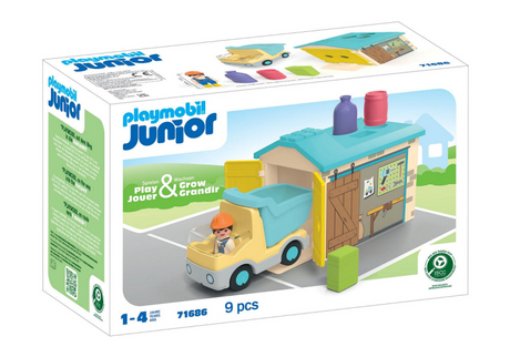 Playmobil 71686 junior håndværker med sorteringsgarage
